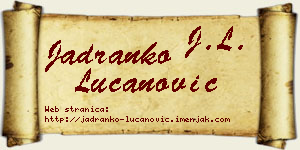 Jadranko Lučanović vizit kartica